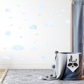 mini clouds wall stickers set