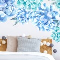 blue peonies wall stickers