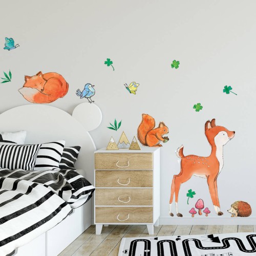wall stickers for children forest friends