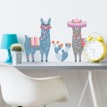 wall stickers pastel llamas