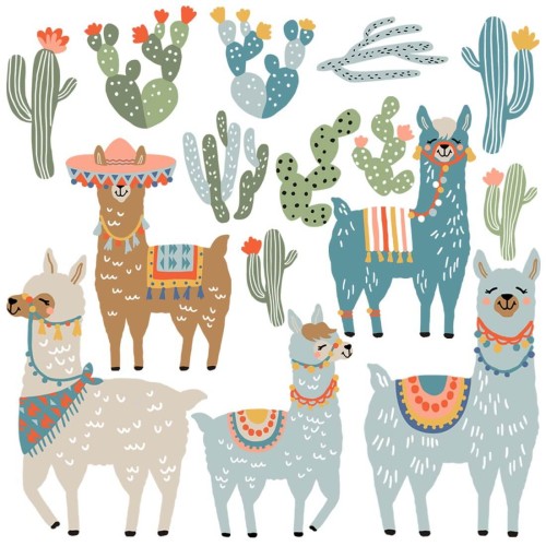 wall stickers for children llamas