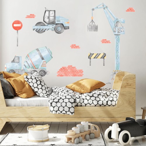 wall stickers construction set 1 blue