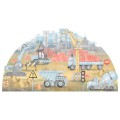 wall sticker construction blue