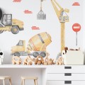 wall -stickers construction set yellow