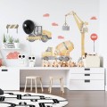 wall -stickers construction set yellow