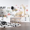 wall -stickers construction set yellow