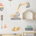 construction set wall stickers yellow