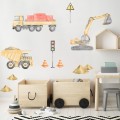 construction set wall stickers yellow