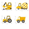 yellow construction vehicles