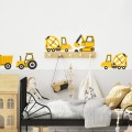 yellow construction vehicles