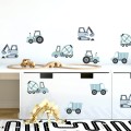 CONSTRUCTION VEHICLES WALL STICKERS SET