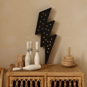 LAMPKA PIORUN CZARNY - LITTLE LIGHTS