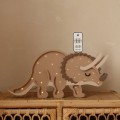 lampka drewniana triceratops
