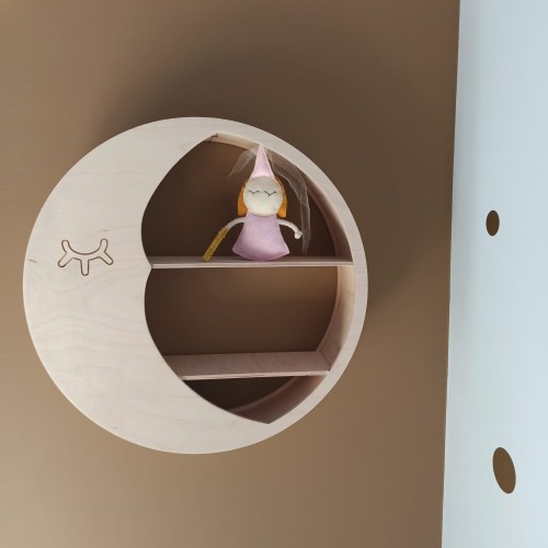 round shelf moon mine wood