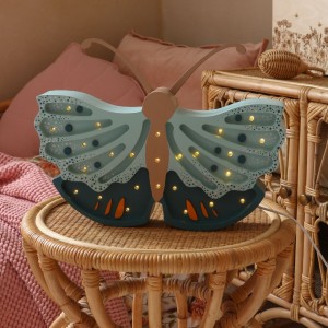 LITTLE LIGHTS - BUTTERFLY LAMP DAISY BLUE