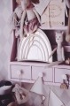 woden mirror for girl room rainbow