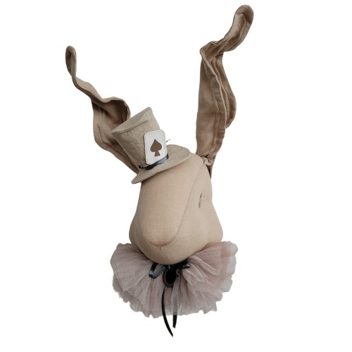 love me decoration linen rabbit