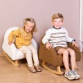 pluszowy fotel bujany dla dziecka childhome