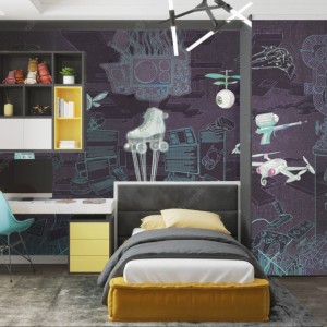 MALUMI - WALLPAPER GAMING ROOM GIRLS