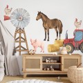 wallsticker for cgildren farm animals I