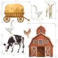 farm animals wallsticker size