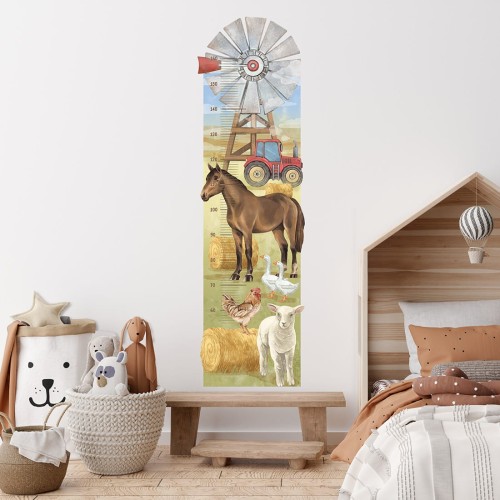 wall sticker heigh measure farm
