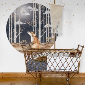 DEKORNIK - WALL STICKER FOX IN A CIRCLE