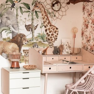 DEKORNIK - WALL STICKER SAVANNA WORLD IN A CIRCLE 