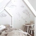 wall stickers swans with clouds