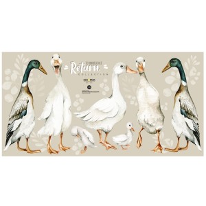 DEKORNIK - WALL STICKERS WHITE DUCKS