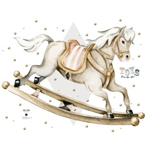 DEKORNIK - WALL STICKER ROCKING HORSE