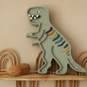 LAMPKA  DINO T. REX KHAKI PASTEL - LITTLE LIGHTS 