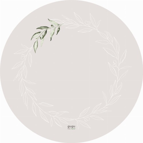 natural rubber round play mat