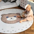round natural rubber play mat teddy