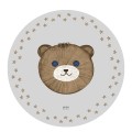 round natural rubber play mat teddy