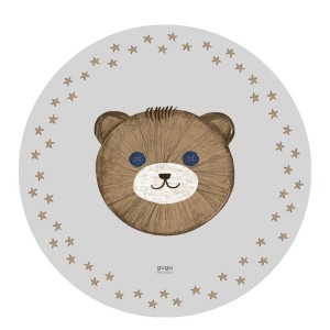 GUGU THE HERO - NATURAL RUBBER BABY MAT TEDDY SOLO CIRCLE