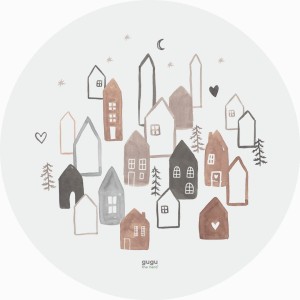 MATA KAUCZUKOWA SCANDI TOWN CIRCLE - GUGU THE HERO