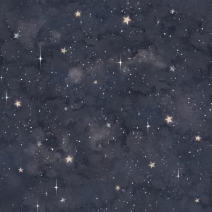 TAPETA DZIECIĘCA POLARNY KOSMOS SKY GRANATOWA - DEKORILLO 