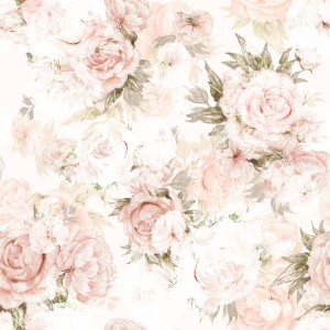 TAPETA DLA DZIEWCZYNKI CLASSIC FLOWERS PEONY - DEKORILLO 