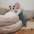 bini puf okragly teddy krem