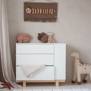 KOMODA BASIC ZŁAMANA BIEL - WOOD LUCK DESIGN