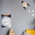 wooden wall decoration for a space fan's room