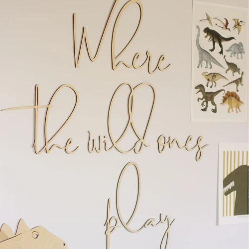 Wooden wall decoration for a child's room