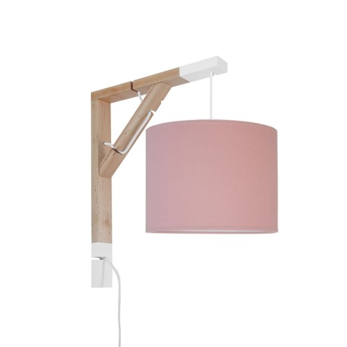 różowa lampka ścienna do pokoju dziecka