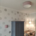 pink plafond