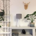grey table lamp