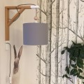 gray wall lamp for children