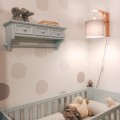 gray wall lamp for children