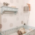 gray wall lamp for children