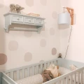 blue wall lamp for children